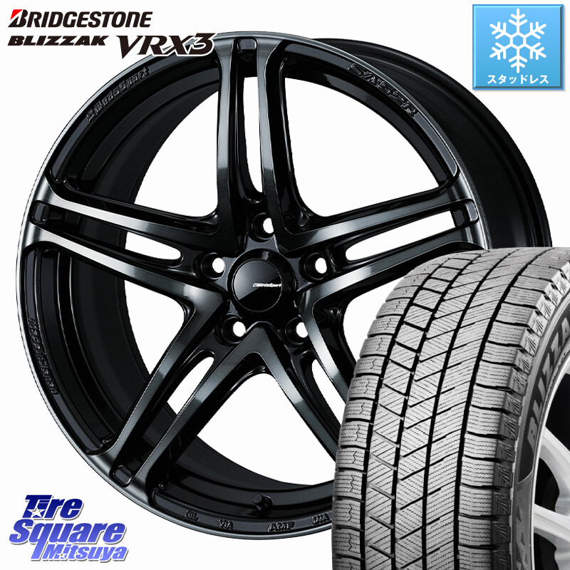 ブリヂストン BLIZZAK VRX3 ブリザック スタッドレス ミツヤ 225/60R18WEDS WedsSport SA-52R SA52R ウェッズ スポーツ ホイール 18インチ 18X7.5J 35 5穴 114.3 50系RAV4 80系ハリアー RAV4 50系 デリカD:5 D5 カスタムサイズ NX レクサス｜タイヤスクエアミツヤ