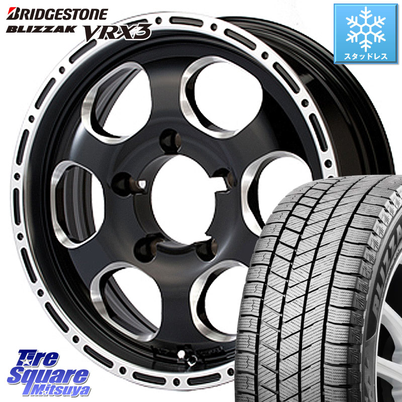 ブリヂストン BLIZZAK VRX3 ブリザック スタッドレス ミツヤ 215/65R16MEIWA Blood Stock 1Piece for JIMNY ホイール 16インチ 16X5.5J 20 5穴 139.7 ジムニー専用(要オーバーフェンダー等) AZオフロード カスタムサイズ｜タイヤスクエアミツヤ