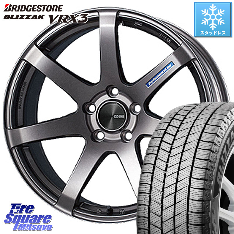 ブリヂストン BLIZZAK VRX3 ブリザック スタッドレス ミツヤ 185/60R15 ENKEI エンケイ PerformanceLine PF07 DS ホイール 15 X 6.0J +45 4穴 100 160系カローラフィールダー ヤリス GR・GS系フィット 130系ヴィッツ