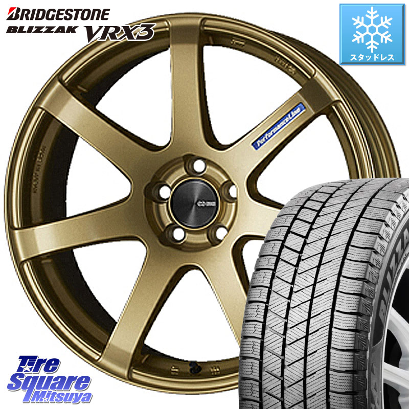 ブリヂストン BLIZZAK VRX3 ブリザック スタッドレス ミツヤ 235/45R18 ENKEI エンケイ PerformanceLine PF07 -COLORS- 18 X 7.5J +48 5穴 114.3 CY2アコード