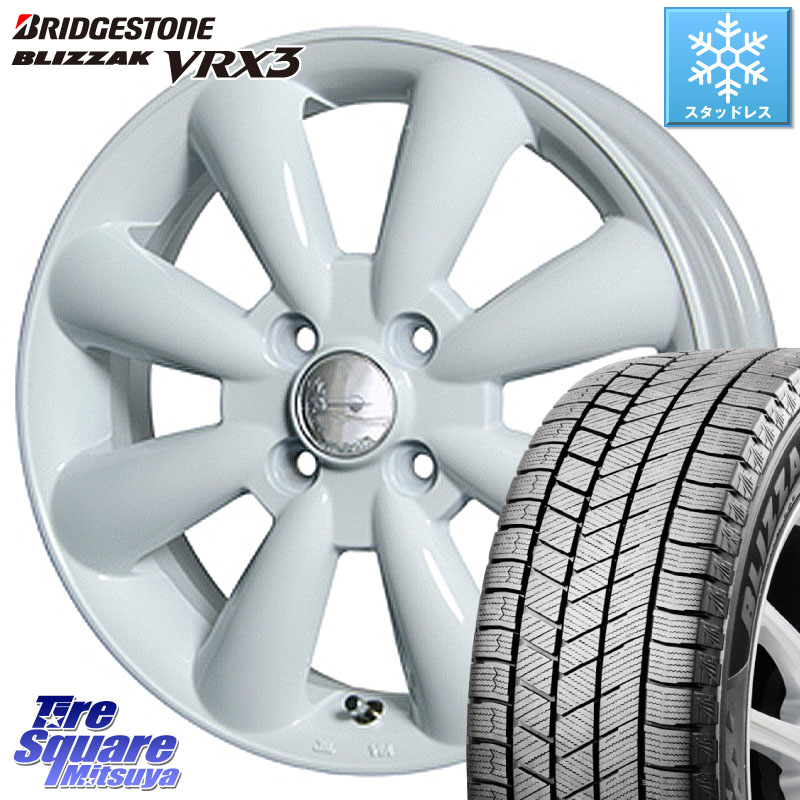 ブリヂストン BLIZZAK VRX3 ブリザック スタッドレス ミツヤ 145/80R13HotStuff ララパーム KC-8 lala Palm KC8 WH ホイール 13インチ 13X4.0J 43 4穴 100 タント スペーシア ワゴンR等ハイト系 アルト系｜タイヤスクエアミツヤ 45,732円