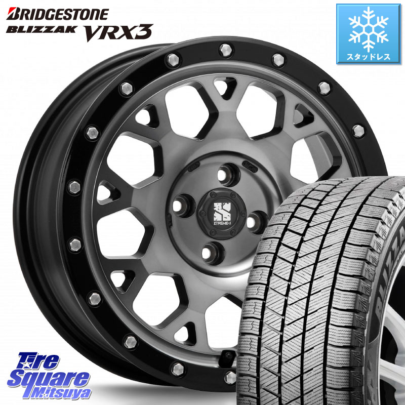 ブリヂストン BLIZZAK VRX3 ブリザック スタッドレス ミツヤ 205/65R16MLJ XJ04 XTREME-J エクストリームJ ホイール 16インチ 16X6.5J 38 4穴 100 ロッキー ガソリン車 4穴 ライズ ガソリン車 4穴|タイヤスクエアミツヤ