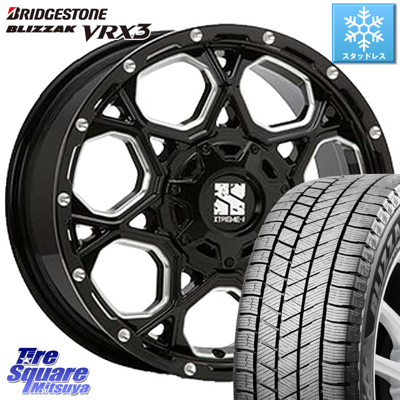ブリヂストン BLIZZAK VRX3 ブリザック スタッドレス ミツヤ 195/60R17 MLJ XJ06 XTREME-J エクストリームJ ホイール 17インチ 17 X 7.0J +42 5穴 114.3 60系プリウス