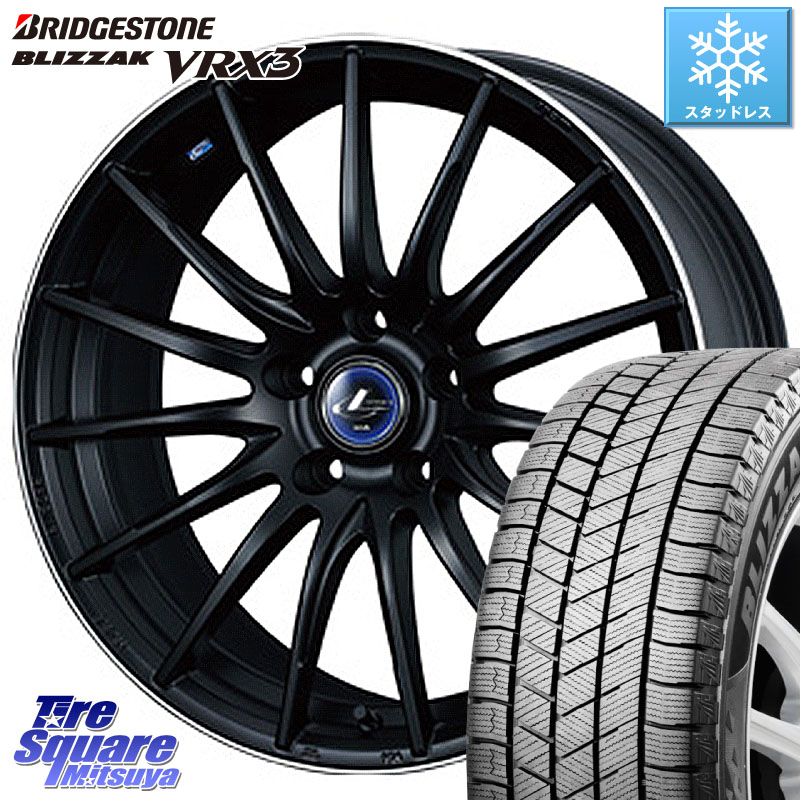 ブリヂストン BLIZZAK VRX3 ブリザック スタッドレス ミツヤ 225/60R18 WEDS 36280 レオニス Navia ナヴィア05 MBP ウェッズ ホイール 18インチ 18 X 7.0J +53 5穴 114.3 CX-5 CX-8 BT5レガシィアウトバック