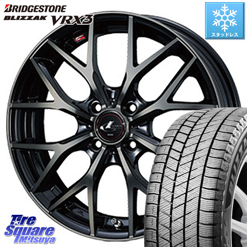 ブリヂストン BLIZZAK VRX3 ブリザック スタッドレス ミツヤ 175/70R14 WEDS レオニス MX ウェッズ Leonis ホイール 14インチ 14 X 5.5J +42 4穴 100 アクア アクア ヤリス GR・GS系フィット GP5・6フィットHV 130系ヴィッツ