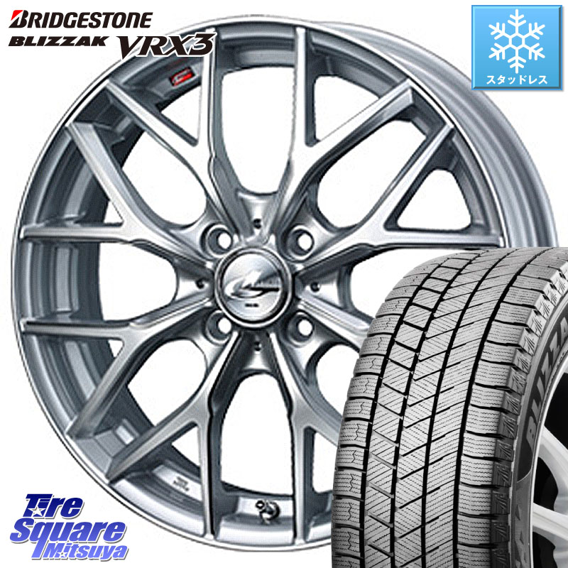ブリヂストン BLIZZAK VRX3 ブリザック スタッドレス ミツヤ 215/45R17WEDS 37413 レオニス MX ウェッズ Leonis ホイール 17インチ 17X6.5J 50 4穴 100 FITクロスター アクア|タイヤスクエアミツヤ
