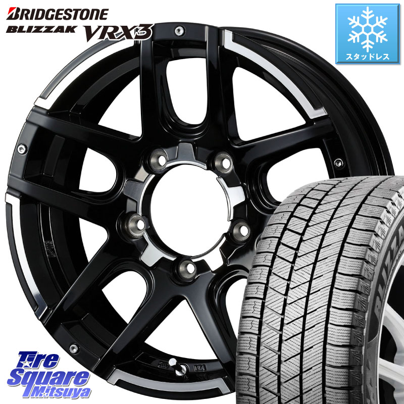 ブリヂストン BLIZZAK VRX3 ブリザック スタッドレス ミツヤ 215/70R16 WEDS ウェッズ MUD VANCE 04 マッドヴァンス ホイール 16インチ 16 X 5.5J +22 5穴 139.7 ジムニー専用(要オーバーフェンダー等)