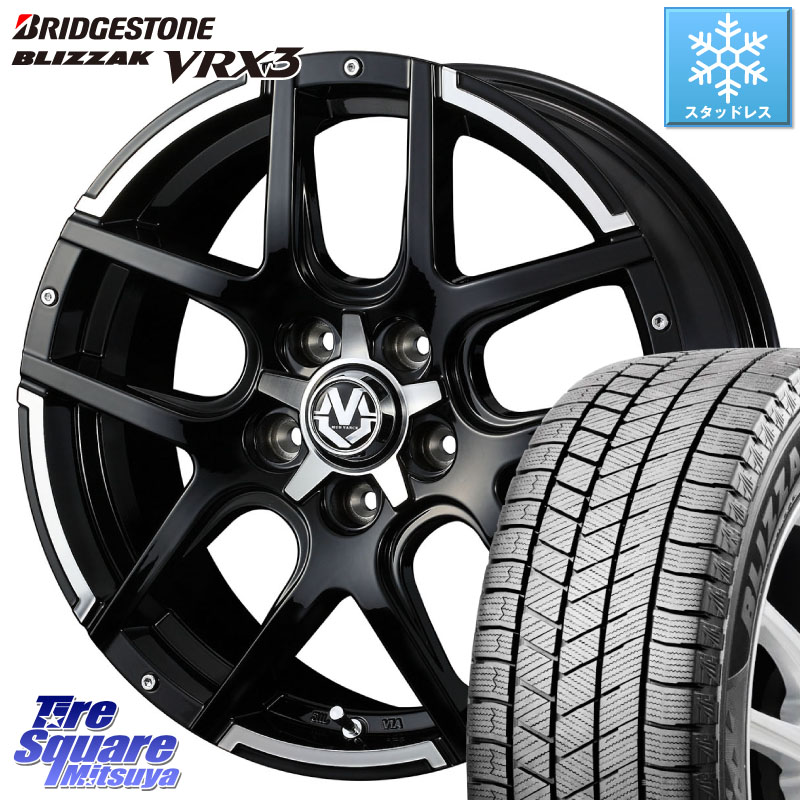 ブリヂストン BLIZZAK VRX3 ブリザック スタッドレス ミツヤ 225/60R18 WEDS ウェッズ MUD VANCE 04 マッドヴァンス 18 X 7.0J +40 5穴 114.3 50系RAV4 80系ハリアー BT5レガシィアウトバック