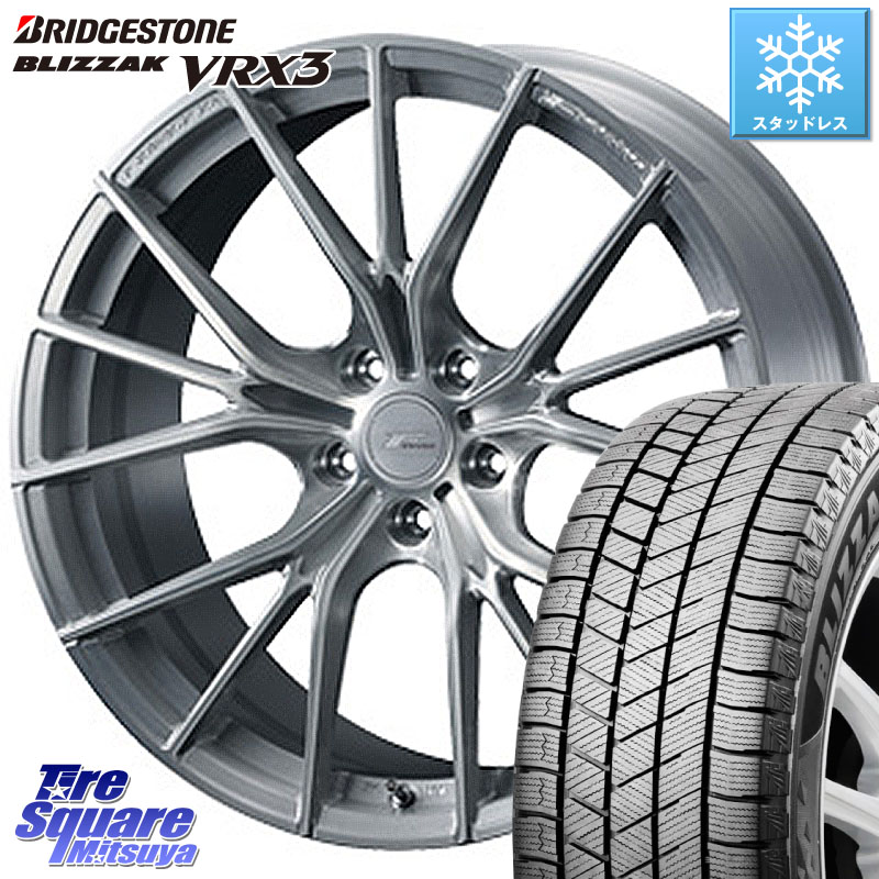 ブリヂストン BLIZZAK VRX3 ブリザック スタッドレス ミツヤ 225/60R18 WEDS F ZERO FZ-1 FZ1 鍛造 FORGED ホイール18インチ エフゼロ 18 X 7.5J +38 5穴 114.3 50系RAV4 80系ハリアー BT5レガシィアウトバック
