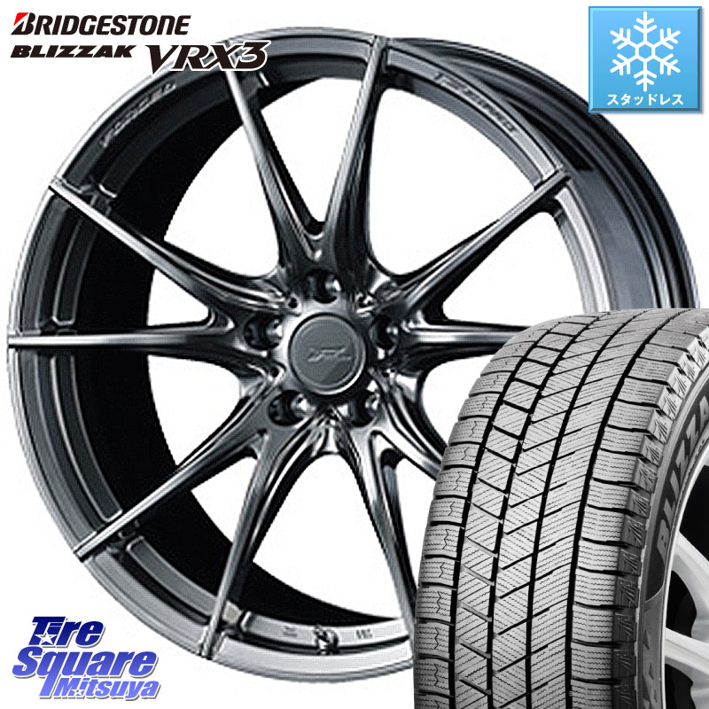ブリヂストン BLIZZAK VRX3 ブリザック スタッドレス ミツヤ 235/55R18 WEDS F ZERO FZ-2 FZ2 鍛造 FORGED ホイール18インチ エフゼロ 18 X 7.5J +38 5穴 114.3
