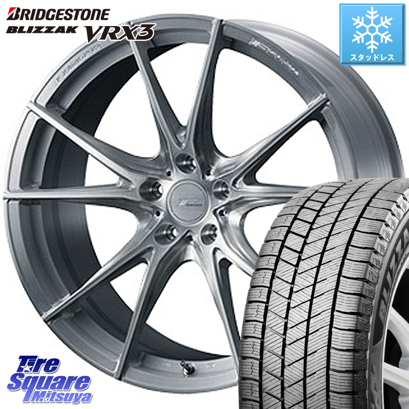 ブリヂストン BLIZZAK VRX3 ブリザック スタッドレス ミツヤ 215/50R18 WEDS F ZERO FZ-2 FZ2 鍛造 FORGED ホイール18インチ エフゼロ 18 X 7.5J +48 5穴 114.3 60系プリウス ヤリスクロス CX-3