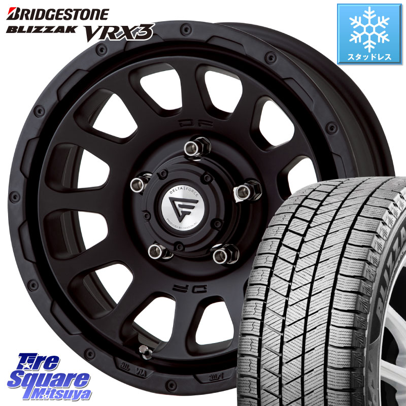 ブリヂストン BLIZZAK VRX3 ブリザック スタッドレス ミツヤ 215/70R16 DELTA FORCE デルタフォース オーバル シエラ専用 インセット-5 16インチ 16 X 6.0J +0 5穴 139.7 ジムニー専用(要オーバーフェンダー等) ジムニ－シエラ・ノマド(カスタム)