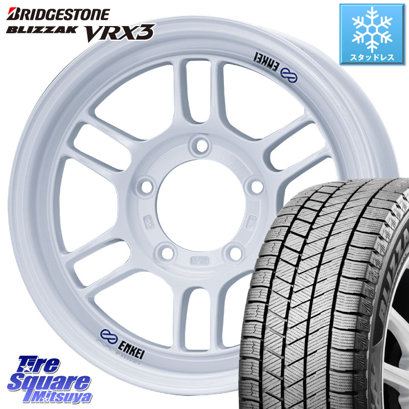 ブリヂストン BLIZZAK VRX3 ブリザック スタッドレス ミツヤ 215/65R16ENKEI エンケイ ALLROAD RPT1 ジムニー ホイール 16インチ 16X5.5J 0 5穴 139.7 ジムニー専用(要オーバーフェンダー等) AZオフロード カスタムサイズ｜タイヤスクエアミツヤ