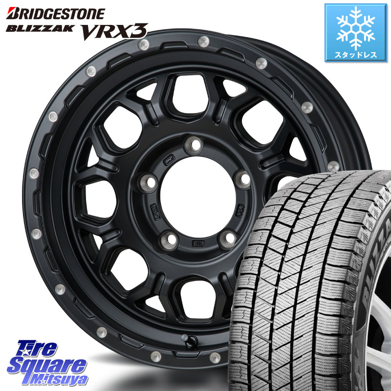 ブリヂストン BLIZZAK VRX3 ブリザック スタッドレス ミツヤ 215/65R16MONZA HI-BLOCK JERRARD ホイール 16インチ 16X6.0J 0 5穴 139.7 ジムニー専用(要オーバーフェンダー等) ジムニ&minus;シエラ/ノマド(カスタム) AZオフロード カスタムサイズ｜タイヤスクエアミツヤ
