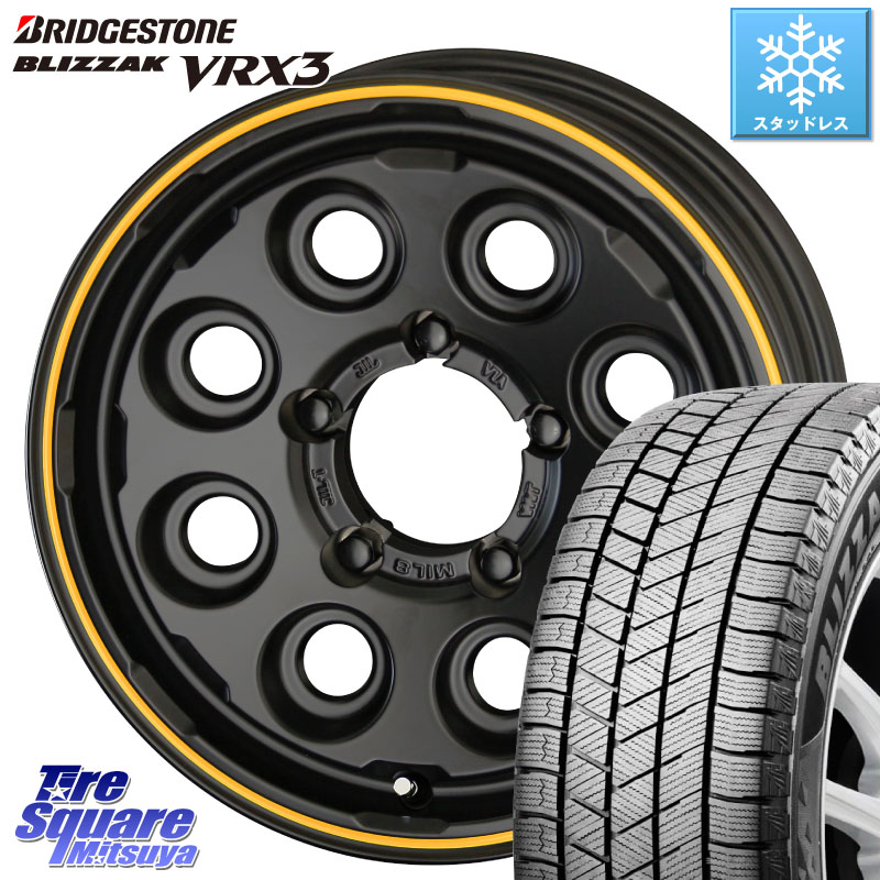 ブリヂストン BLIZZAK VRX3 ブリザック スタッドレス ミツヤ 215/70R16KYOHO PPX MIL:8 ホイール 16インチ ミルエイト 16X5.5J 0 5穴 139.7 ジムニー専用(要オーバーフェンダー等) ジムニ−シエラ/ノマド(カスタム) AZオフロード カスタムサイズ|タイヤスクエアミツヤ