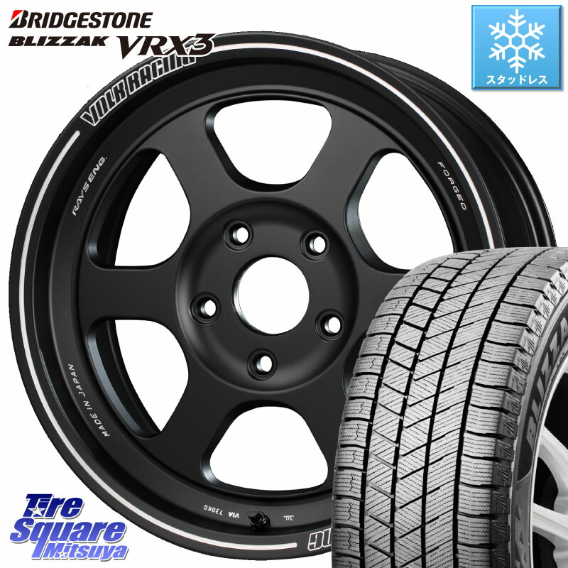 ブリヂストン BLIZZAK VRX3 ブリザック スタッドレス ミツヤ 215/70R16 RAYS 【欠品次回10~11月】 VOLKRACING TE37XT forJ インセット-5 16インチ 16 X 6.0J(JB74) +0 5穴 139.7 ジムニ－シエラ・ノマド