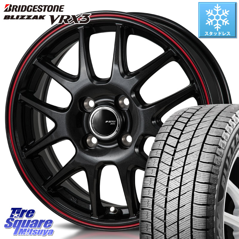 ブリヂストン BLIZZAK VRX3 ブリザック スタッドレス ミツヤ 185/65R15 MONZA JP STYLE Jefa ジェファ 15インチ 15 X 5.5J +43 4穴 100 アクアクロスオーバー FITクロスター