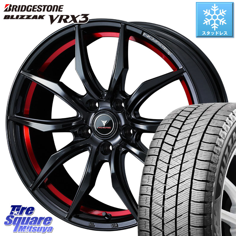 ブリヂストン BLIZZAK VRX3 ブリザック スタッドレス ミツヤ 235/50R18 WEDS NOVARIS ROHGUE VF ノヴァリス ホイール 18インチ ローグ 18 X 8.0J +42 5穴 114.3 30系アルファード 30系ヴェルファイア 20系アルファード