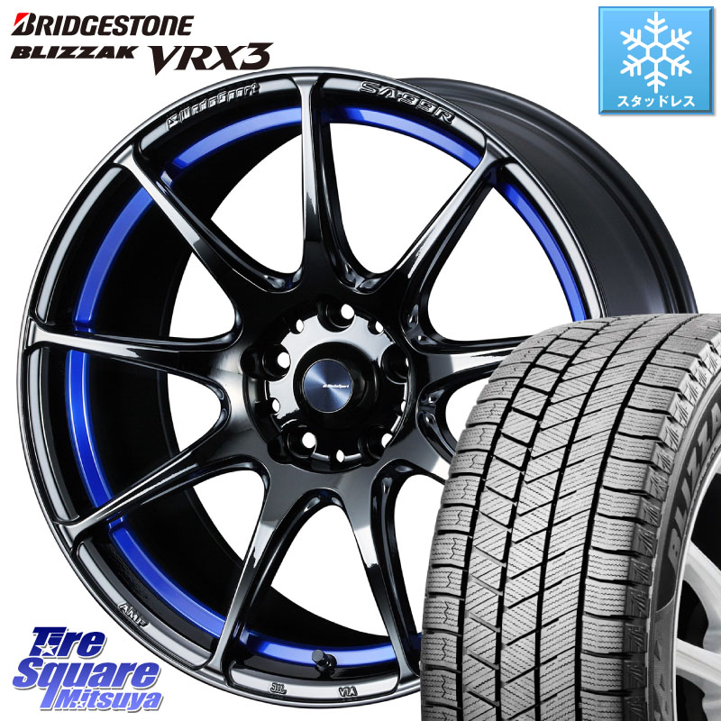 ブリヂストン BLIZZAK VRX3 ブリザック スタッドレス ミツヤ 215/60R17 WEDS ウェッズ スポーツ SA99R SA-99R 17インチ 17 X 7.5J +45 5穴 114.3 C-HR 50系エスティマ RC系オデッセイ後期 CX-30 MX-30 20系アルファード