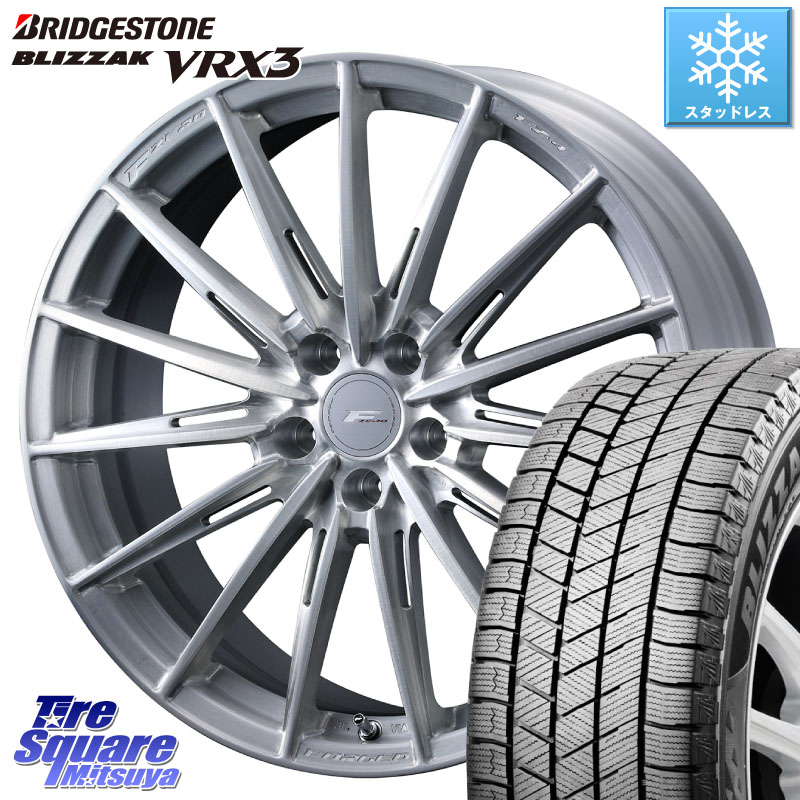 ブリヂストン BLIZZAK VRX3 ブリザック スタッドレス ミツヤ 225/55R19 WEDS F ZERO FZ4 FZ-4 鍛造 FORGED 19インチ エフゼロ 19 X 8.0J +45 5穴 114.3 80系ハリアー T32エクストレイル CX-5 CX-8 BT5レガシィアウトバック