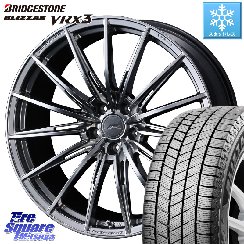 ブリヂストン BLIZZAK VRX3 ブリザック スタッドレス ミツヤ 235/60R18 WEDS F ZERO FZ4 FZ-4 鍛造 FORGED 18インチ エフゼロ 18 X 8.0J +45 5穴 114.3 50系RAV4 CX-60 CX-80