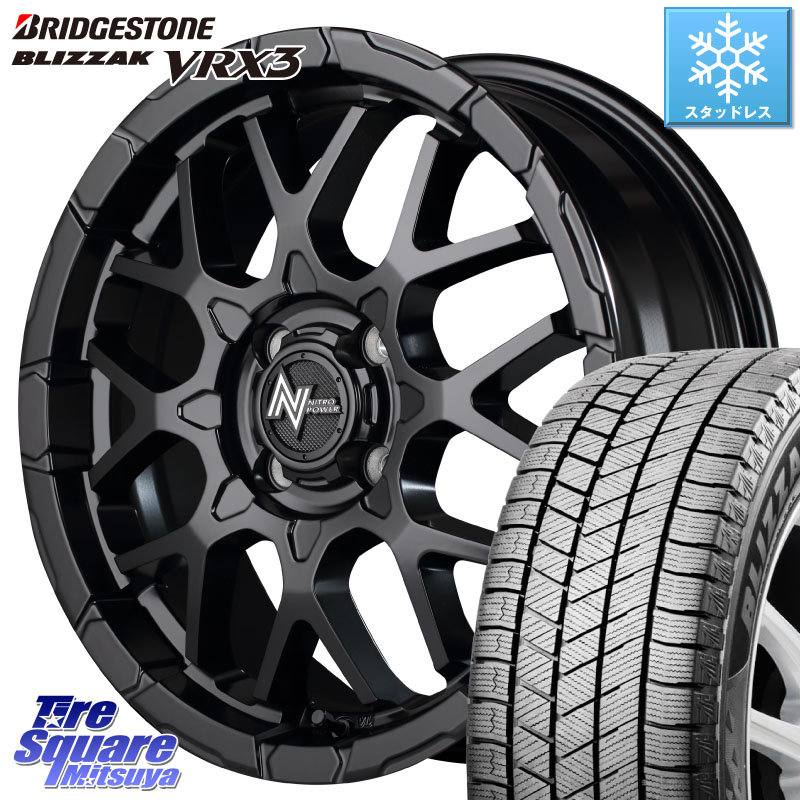 ブリヂストン BLIZZAK VRX3 ブリザック スタッドレス ミツヤ 165/60R15 MANARAY MID ナイトロパワー M28 BULLET KC 15インチ 15 X 5.0J +48 4穴 100