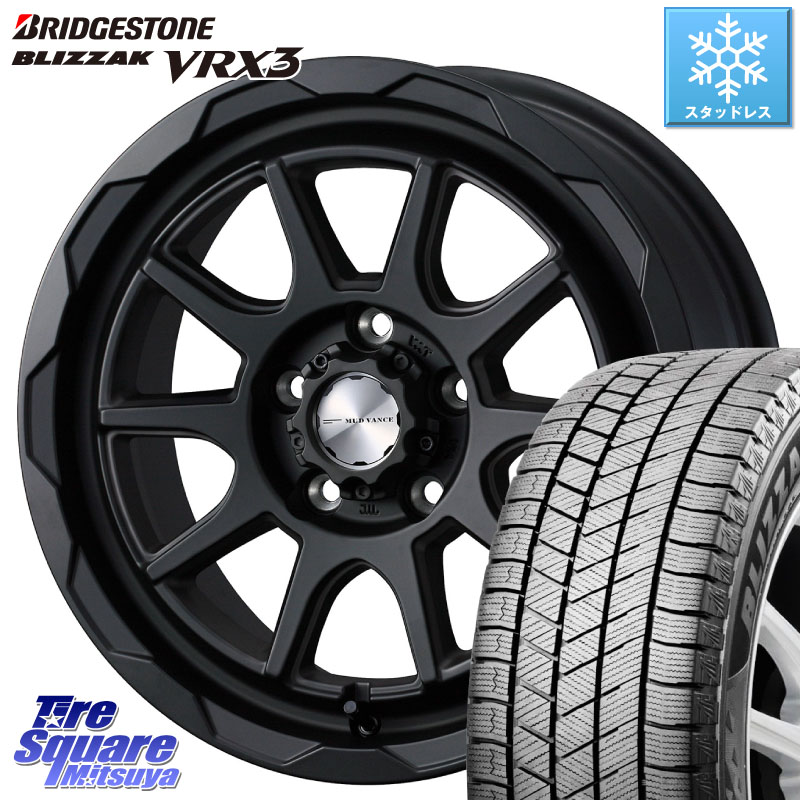 ブリヂストン BLIZZAK VRX3 ブリザック スタッドレス ミツヤ 205/65R16WEDS マッドヴァンス06 MUD VANCE 06 ウエッズ 16インチ 16X7.0J 38 5穴 114.3 70系カムリ エスティマ HS レクサス ティアナ 日産 ES レクサス|タイヤスクエアミツヤ