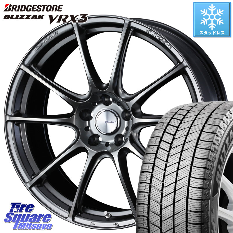 ブリヂストン BLIZZAK VRX3 ブリザック スタッドレス ミツヤ 235/55R19 WEDS 【欠品次回06月中旬】 SA-25R PSB ウェッズ スポーツ ホイール 19インチ 19 X 8.0J +45 5穴 114.3 50系RAV4 80系ハリアー T33エクストレイル CX-60 CX-80