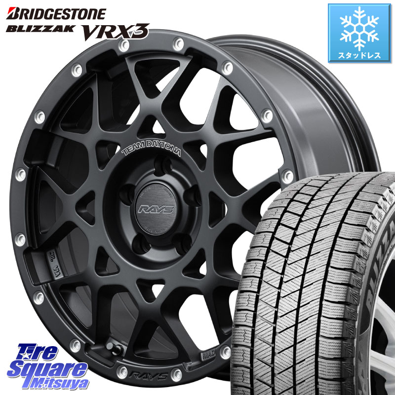 ブリヂストン BLIZZAK VRX3 ブリザック スタッドレス ミツヤ 215/45R17 RAYS 【欠品次回8~9月】 M8 TEAM DAYTONA ホイール 17インチ 17 X 7.0J +40 5穴 114.3