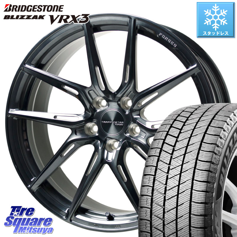ブリヂストン BLIZZAK VRX3 ブリザック スタッドレス ミツヤ 225/55R19 HotStuff TSF-02 BRSC トラフィックスターフォージド 19インチ 19 X 8.0J +42 5穴 114.3 80系ハリアー CX-8 BT5レガシィアウトバック