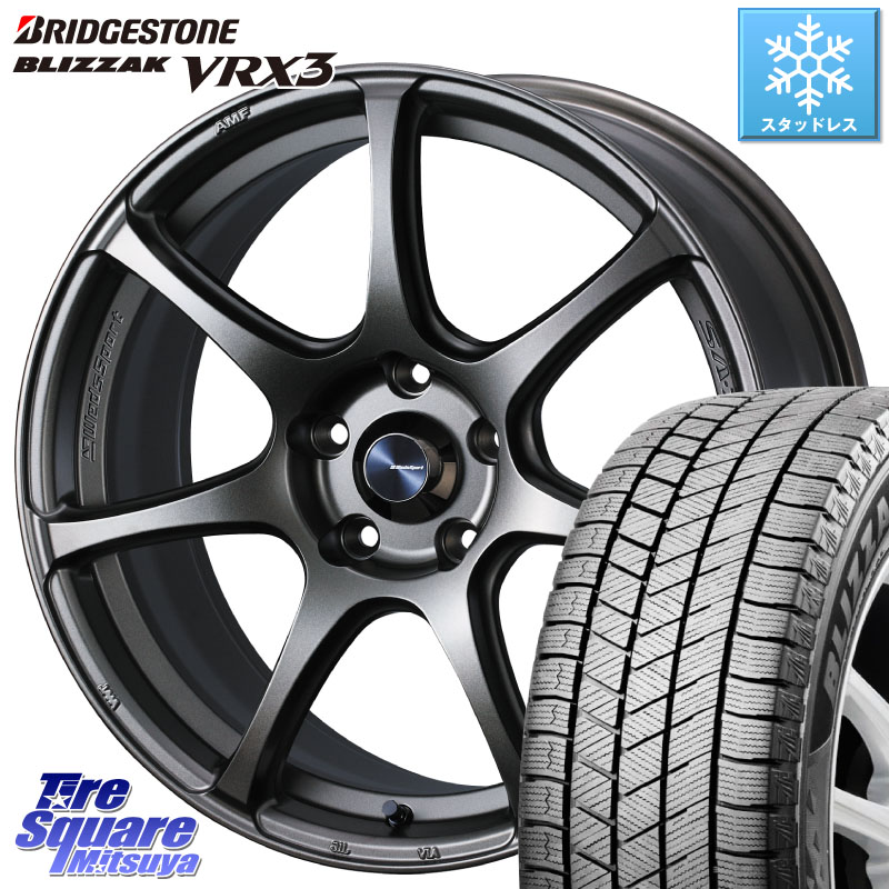 ブリヂストン BLIZZAK VRX3 ブリザック スタッドレス ミツヤ 195/60R17 WEDS 73999 ウェッズ スポーツ SA75R SA-75R 17インチ 17 X 7.0J +48 5穴 114.3 60系プリウス