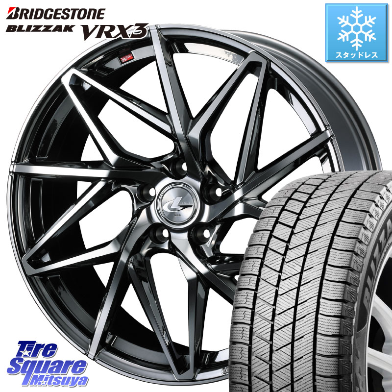 ブリヂストン BLIZZAK VRX3 ブリザック スタッドレス ミツヤ 235/60R18 WEDS 40615 レオニス LEONIS IT 18インチ 18 X 8.0J +42 5穴 114.3 50系RAV4 FE0系アリアARIYA T33エクストレイル アウトランダーPHEV