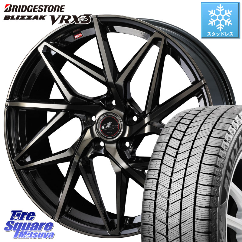 ブリヂストン BLIZZAK VRX3 ブリザック スタッドレス ミツヤ 185/60R15 WEDS 40565 レオニス LEONIS IT PBMCTI 15インチ 15 X 6.0J +43 5穴 114.3