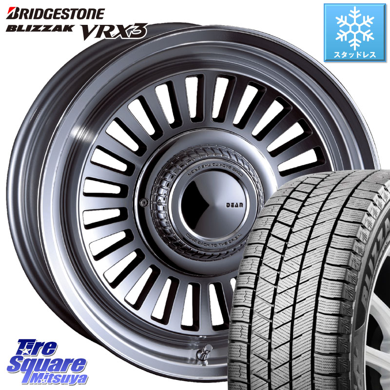 ブリヂストン BLIZZAK VRX3 2025年製 在庫● ブリザック スタッドレス ミツヤ 215/60R16 CRIMSON DEAN California カリフォルニア 16 X 7.0J +25 6穴 139.7