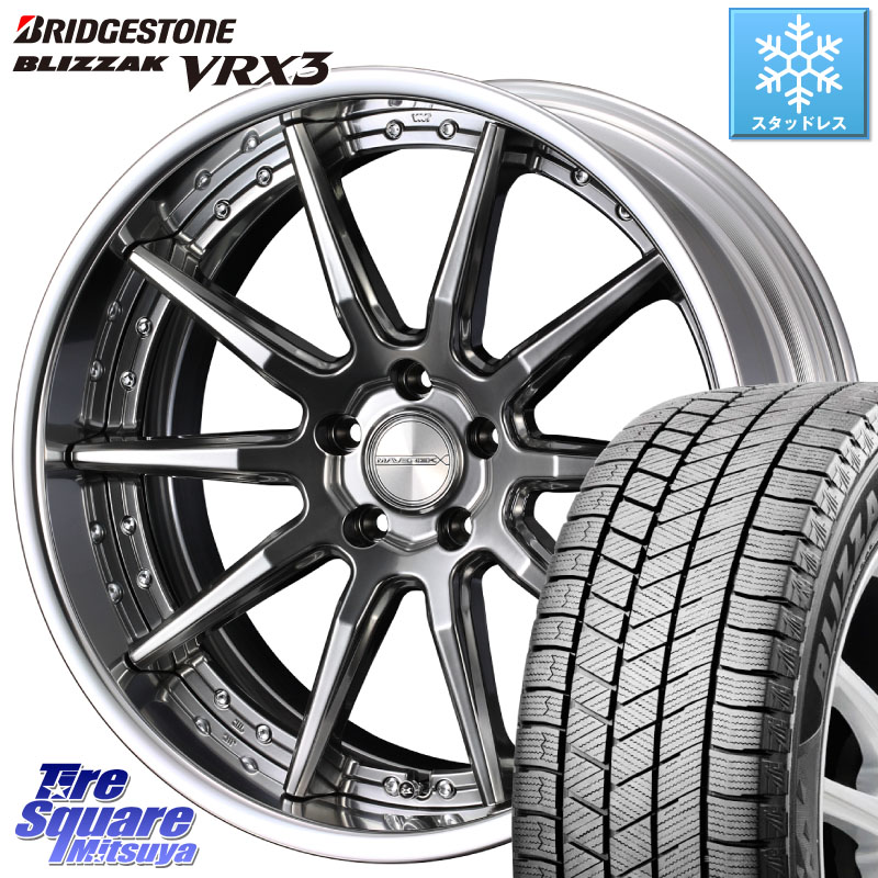 ブリヂストン BLIZZAK VRX3 ブリザック スタッドレス ミツヤ 215/50R18WEDS MAVERICK 1410S S-LoDisk 18インチ 2ピース 18X7.5J 43 5穴 114.3|タイヤスクエアミツヤ