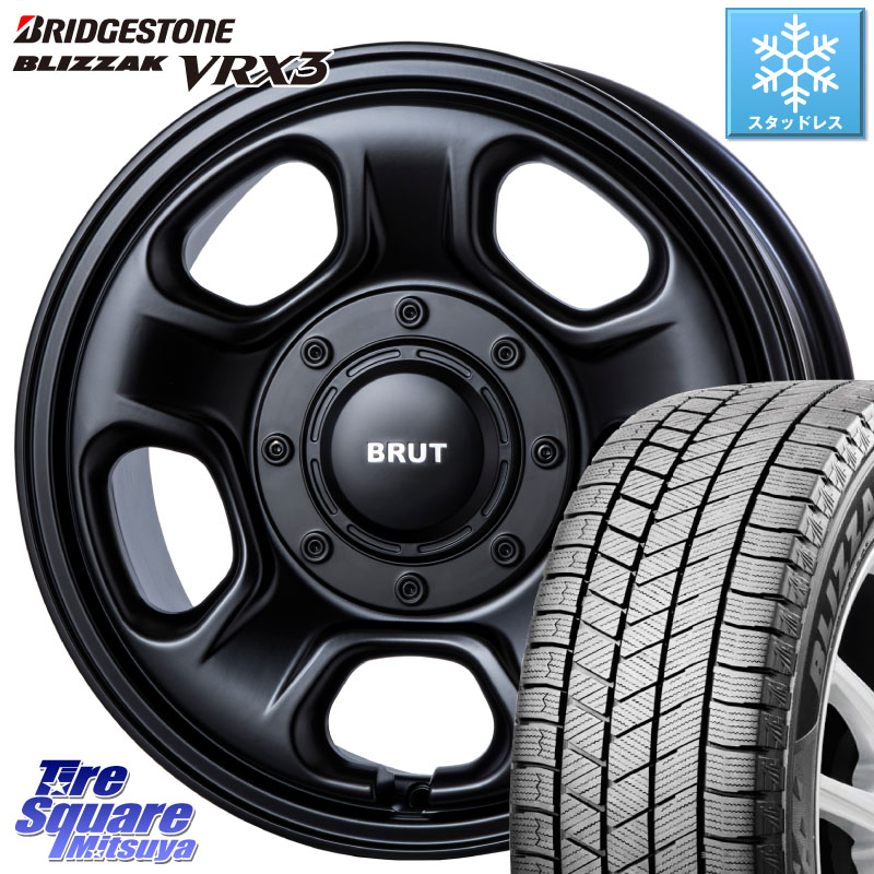 ブリヂストン BLIZZAK VRX3 ブリザック スタッドレス ミツヤ 205/65R16 BRUT ブルート BR-33 BR33 ホイール 16インチ 16 X 6.5J +30 5穴 114.3 10系アルファード