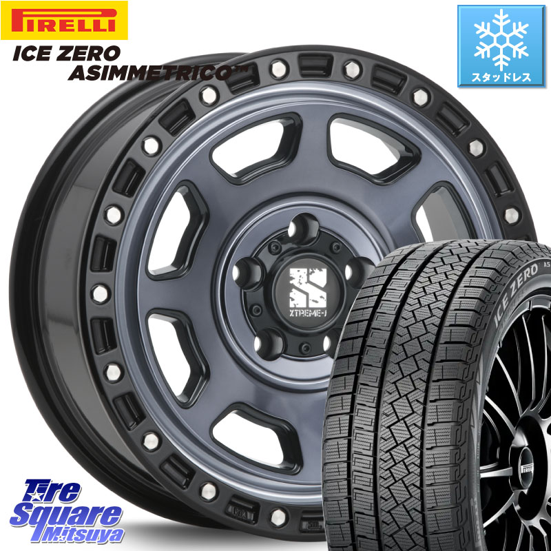 ピレリ ICE ZERO ASIMMETRICO スタッドレス ミツヤ 225/60R17 MLJ XJ07 XTREME-J 5H IND エクストリームJ 17インチ 17 X 8.0J +35 5穴 114.3 30系アルファード 30系ヴェルファイア