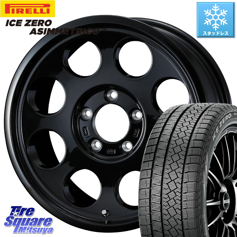 ピレリ ICE ZERO ASIMMETRICO スタッドレス ミツヤ 215/65R16 WEDS JIMLINE TYPE2 16インチ ジムライン 16 X 5.5J +22 5穴 139.7 ジムニー専用(要オーバーフェンダー等) 95,304円