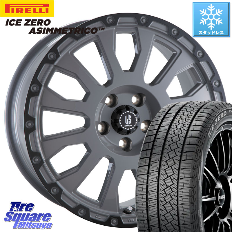 ピレリ ICE ZERO ASIMMETRICO スタッドレス ミツヤ 225/40R18阿部商会 LA STRADA AVENTURA アヴェンチュラ 18インチ 18X8.0J 40 5穴 114.3 シビック IS レクサス インサイト|タイヤスクエアミツヤ