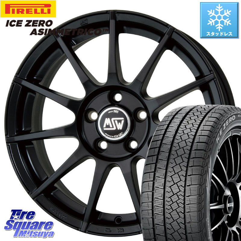 ピレリ ICE ZERO ASIMMETRICO スタッドレス ミツヤ 185/60R15 MSW by OZ MSW85-2 ホイール 15インチ 15 X 6.0J(VW POLO 6R) +38 5穴 100 フォルクスワーゲン POLO ポロ(6R) フォルクスワーゲン クロスポロ(6R)