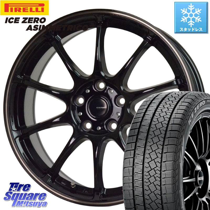 ピレリ ICE ZERO ASIMMETRICO スタッドレス ミツヤ 235/65R17HotStuff G・SPEED P-07 ジー・スピード ホイール 17インチ 17X7.0J 45 5穴 114.3 CX-5 CX5 MAZDA CX-7 CX7 MAZDA CR-V｜タイヤスクエアミツヤ 66,336円