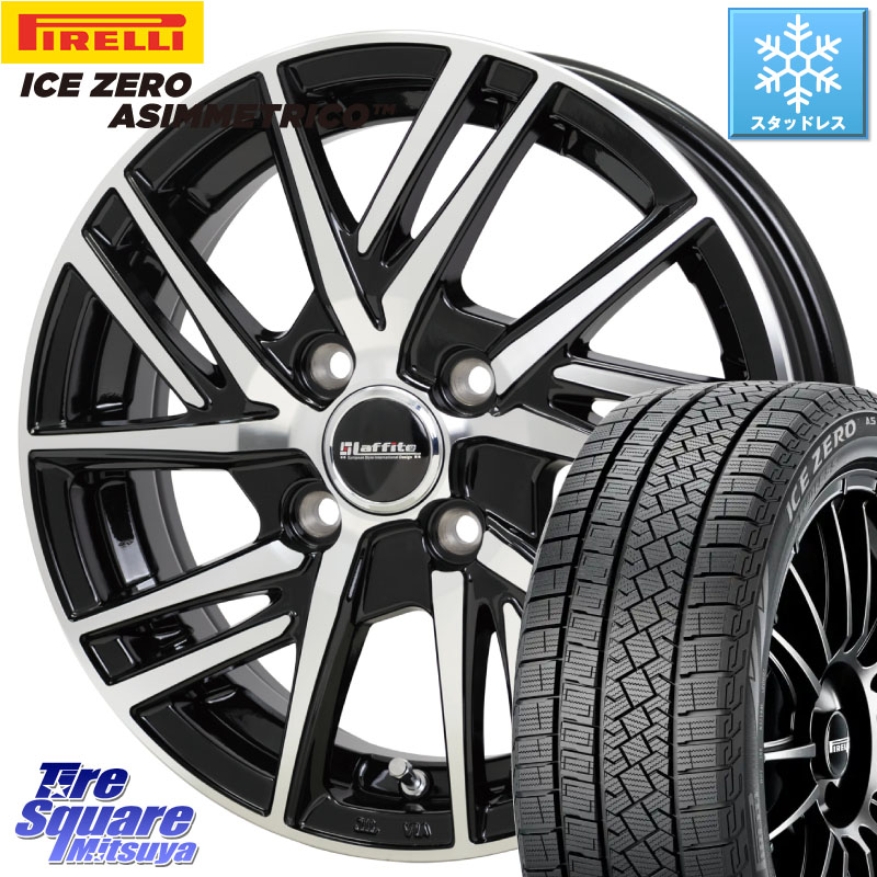 ピレリ ICE ZERO ASIMMETRICO スタッドレス ミツヤ 205/65R16 HotStuff ラフィット LW06-2 LW-06-2 ホイール 16インチ 16 X 6.0J +45 4穴 100