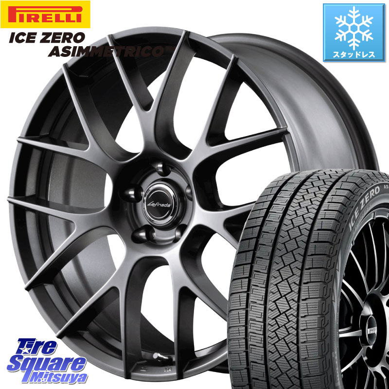 ピレリ ICE ZERO ASIMMETRICO スタッドレス ミツヤ 235/50R18 MANARAY Lefinada MOTION3 平座仕様 トヨタ・レクサス専用 ホイール 18インチ MID 18 X 8.0J +42 5穴 114.3 30系アルファード 30系ヴェルファイア 20系アルファード
