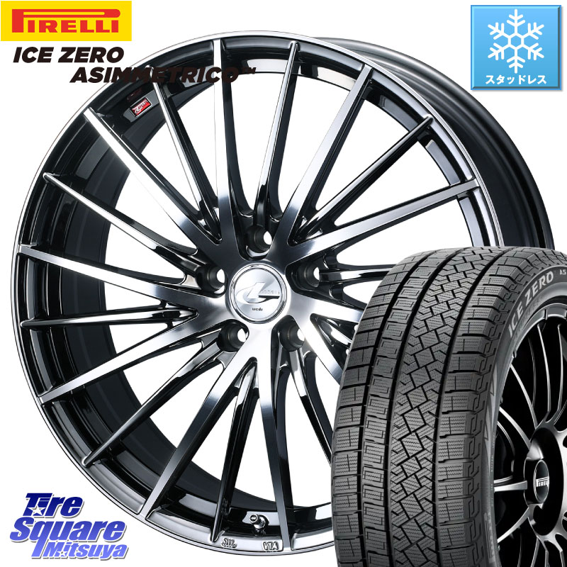 ピレリ ICE ZERO ASIMMETRICO スタッドレス ミツヤ 235/50R18 WEDS LEONIS FR レオニス FR ホイール 18インチ 18 X 8.0J +42 5穴 114.3 30系アルファード 30系ヴェルファイア 20系アルファード