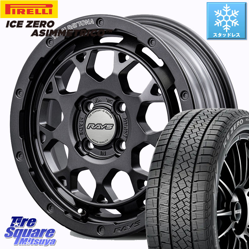 ピレリ ICE ZERO ASIMMETRICO スタッドレス ミツヤ 175/65R15RAYS 【欠品次回~1月】 TEAM DAYTONA M9+ Spec M ホイール 15インチ 15X5.0J 47 4穴 100 ハスラー リフトアップ等カスタム フレアクロスオーバー リフトアップ等カスタムサイズ｜タイヤスクエアミツヤ