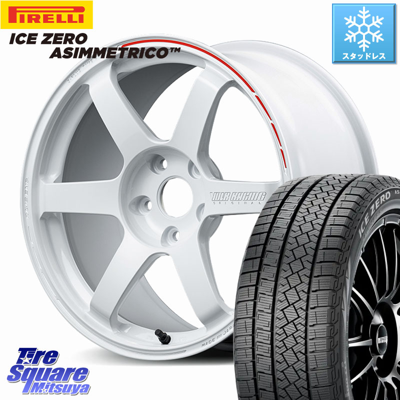 ピレリ ICE ZERO ASIMMETRICO スタッドレス ミツヤ 235/65R18RAYS 【欠品次回3~4月】 TE37 SAGA S-plus TIME ATTACK EDITION VOLK RACING 鍛造 ホイール 18インチ 18X8.5J 36 5穴 114.3 RX レクサス|タイヤスクエアミツヤ