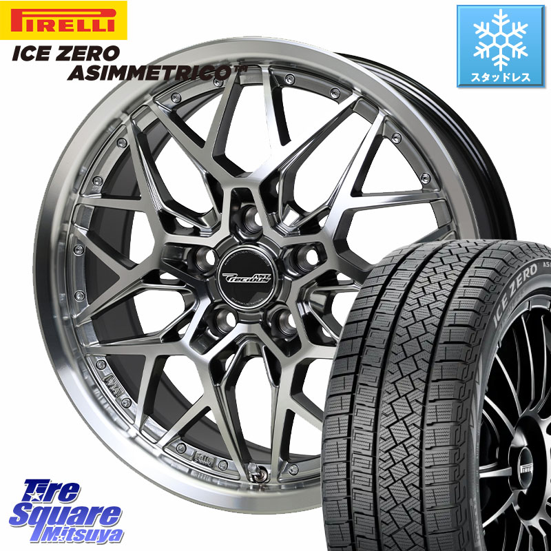ピレリ ICE ZERO ASIMMETRICO スタッドレス ミツヤ 235/40R18HotStuff プレシャス Precious AST M5 ホイール 18インチ 18X8.0J 42 5穴 114.3 シビック インサイト｜タイヤスクエアミツヤ