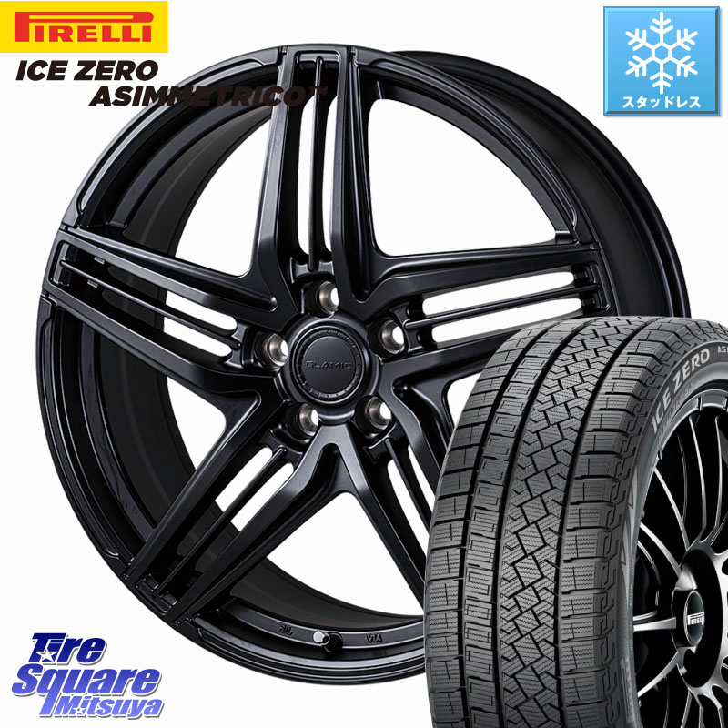 ピレリ ICE ZERO ASIMMETRICO スタッドレス ミツヤ 225/55R19 KOSEI GLAMIC LX-S 平座仕様(レクサス・トヨタ専用) ホイール 19インチ 19 X 7.5J +38 5穴 120 40系アルファード 40系ヴェルファイア