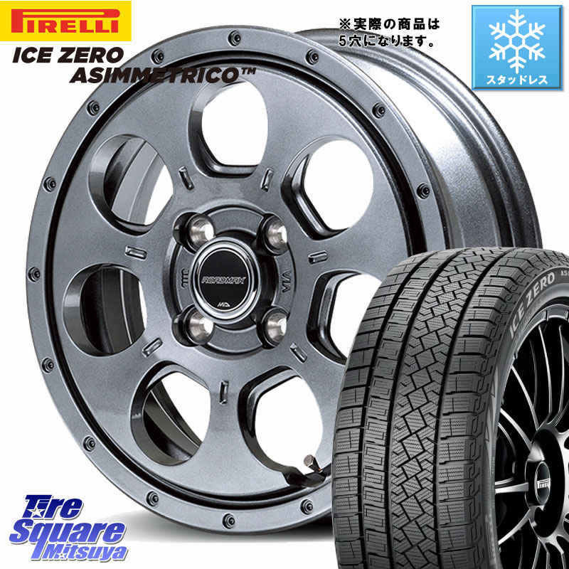 ピレリ ICE ZERO ASIMMETRICO スタッドレス ミツヤ 215/65R16 MANARAY MID ROADMAX MUD AGENT ホイール 16インチ◇参考画像 16 X 7.0J +40 5穴 114.3 C-HR 30系ヴェルファイア 10系カローラクロス 20系アルファード