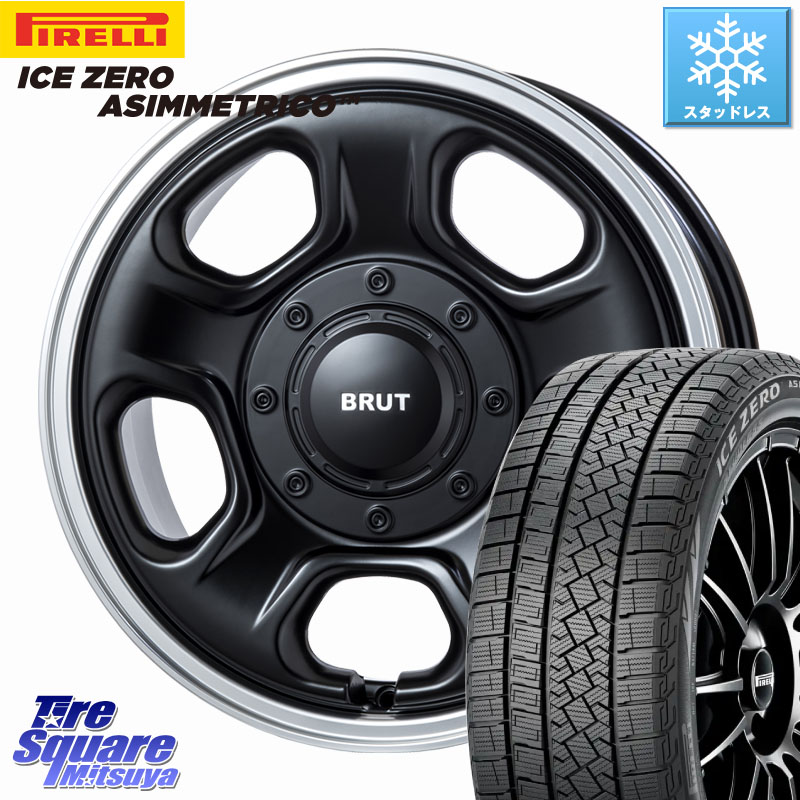 ピレリ ICE ZERO ASIMMETRICO スタッドレス ミツヤ 215/65R16 BRUT ブルート BR-33 BR33 ホイール 16インチ 16 X 6.5J +30 5穴 114.3 30系ヴェルファイア 20系アルファード